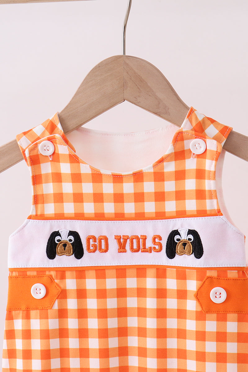 Tennessee go vols embroidery gingham jonjon - Aaria Tees Aaria Tees