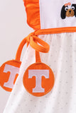 Tennessee go vols embroidery ruffle shorts set - Aaria Tees Aaria Tees