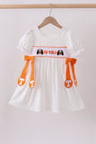 Tennessee go vols embroidery bow dress - Aaria Tees Aaria Tees