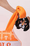 Orange Tennessee go vols embroidery plaid bubble - Aaria Tees Aaria Tees
