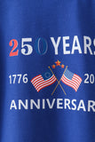 Blue 250 Years flag family top Aaria Tees