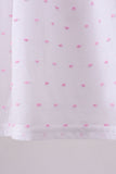 Purple butterfly embroidery swiss dot ruffle shorts set - Aaria Tees Aaria Tees
