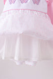 Purple butterfly embroidery swiss dot ruffle shorts set - Aaria Tees Aaria Tees