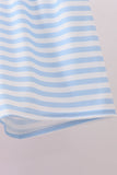 Red flag smocked stripe shorts set - Aaria Tees Aaria Tees
