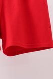 Red star applique shorts set - Aaria Tees Aaria Tees