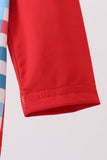 Red plaid one-piece swimsuit - Aaria Tees Aaria Tees