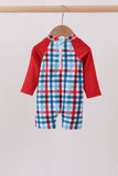 Red plaid one-piece swimsuit - Aaria Tees Aaria Tees