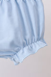 Blue rose smocked bloomer set - Aaria Tees Aaria Tees