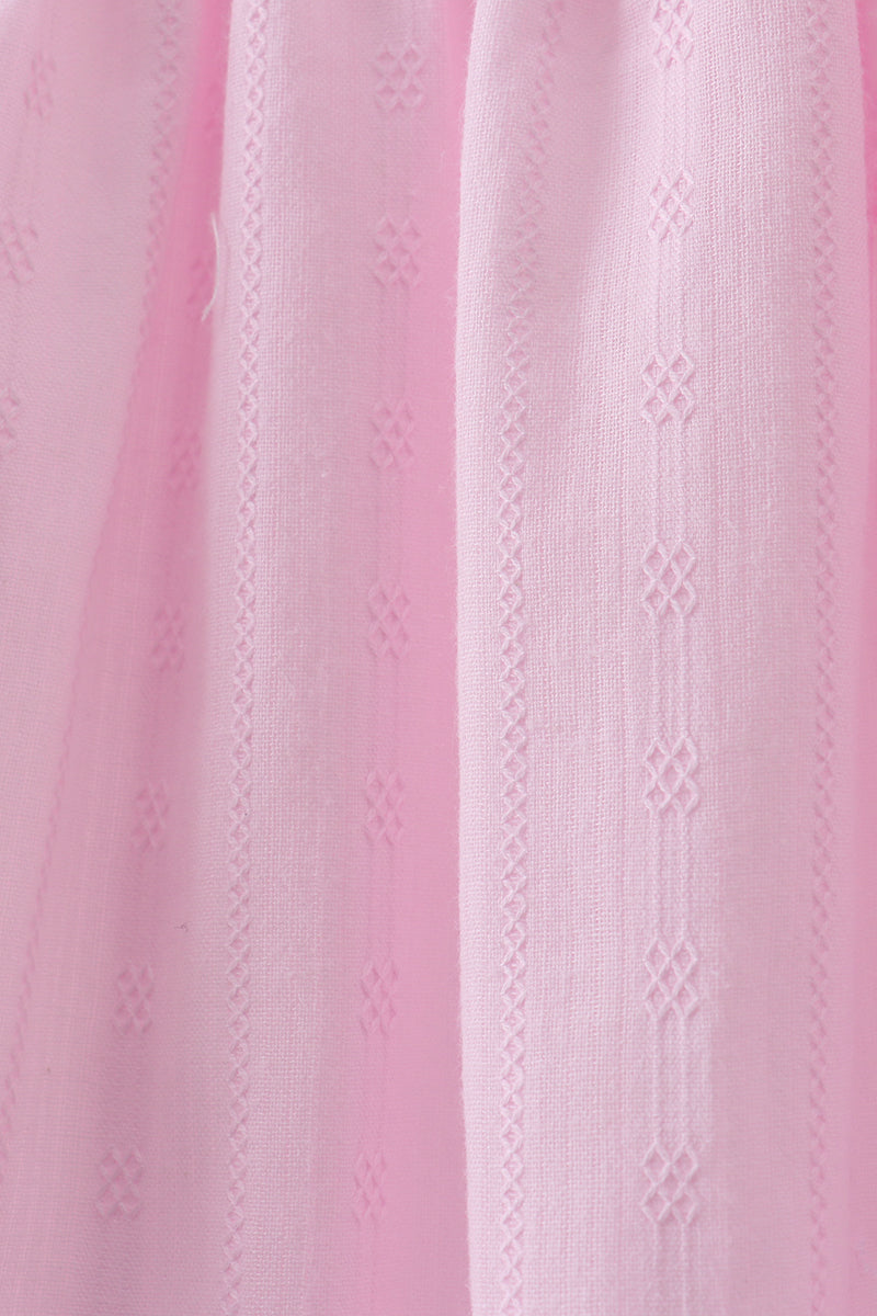 Pink bow smocked ruffle dress - Aaria Tees Aaria Tees