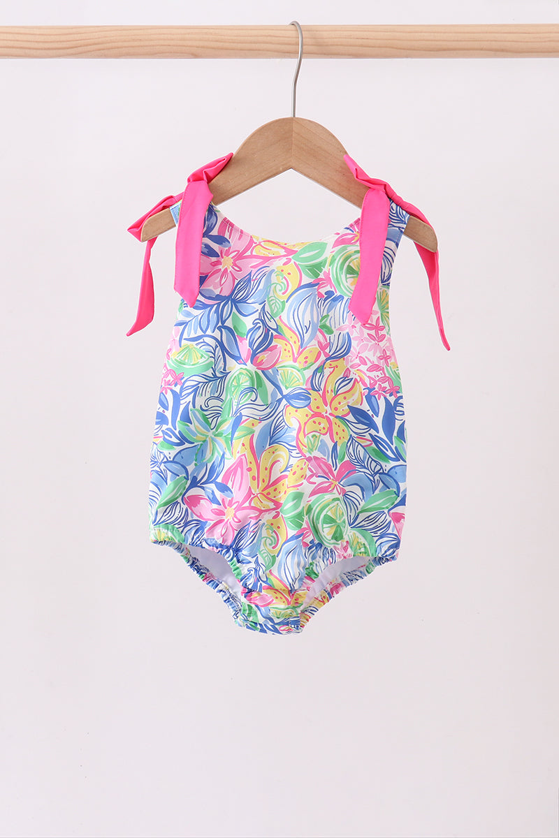 Tropical floral print swimsuit - Aaria Tees