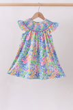 Tropical floral ruffle dress - Aaria Tees Aaria Tees