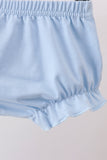 Green lemon smocked bow bloomer set - Aaria Tees Aaria Tees