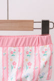 Blush floral print bow 2pc swimsuit - Aaria Tees Aaria Tees