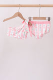 Blush floral print bow 2pc swimsuit - Aaria Tees Aaria Tees