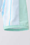 Blue stripe one-piece swimsuit - Aaria Tees Aaria Tees