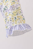 Floral mermaid applique rashguard - Aaria Tees Aaria Tees