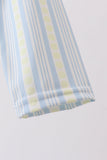 Blue shark applique stripe swimsuit - Aaria Tees Aaria Tees