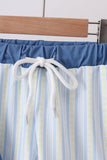 Blue shark applique stripe 2pc swimsuit - Aaria Tees Aaria Tees
