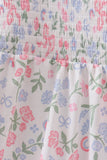 Pink floral smocked mom dress - Aaria Tees Aaria Tees