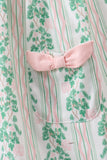 Green floral stripe pocket dress - Aaria Tees Aaria Tees