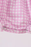 Pink floral bow smocked ruffle bubble - Aaria Tees Aaria Tees