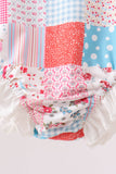 Pink floral patchwork ruffle rashguard - Aaria Tees Aaria Tees
