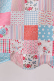 Pink floral patchwork dress - Aaria Tees Aaria Tees