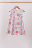 Pink floral patchwork dress - Aaria Tees Aaria Tees