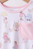 Pink all day adventure bamboo dress - Aaria Tees Aaria Tees