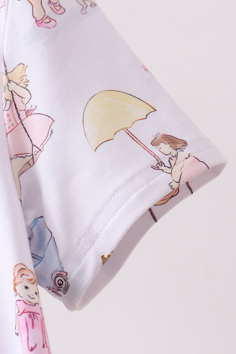 Pink all day adventure bamboo dress - Aaria Tees Aaria Tees