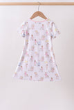 Pink all day adventure bamboo dress - Aaria Tees Aaria Tees