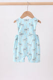 Blue carousel smocked jonjon - Aaria Tees Aaria Tees