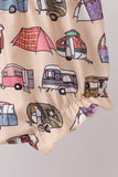 Khaki camper applique bow bloomer set - Aaria Tees Aaria Tees