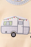 Khaki camper applique bubble - Aaria Tees Aaria Tees