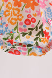 Summer floral print ruffle bubble - Aaria Tees Aaria Tees