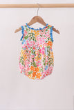 Summer floral print ruffle bubble - Aaria Tees Aaria Tees