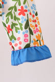 Summer floral print ruffle 2pc swimsuit - Aaria Tees Aaria Tees