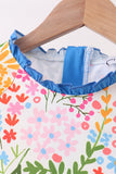 Summer floral print ruffle 2pc swimsuit - Aaria Tees Aaria Tees