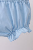 Blue bow ribbon print bloomer set - Aaria Tees Aaria Tees