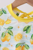 Lemon print ruffle rashguard - Aaria Tees Aaria Tees