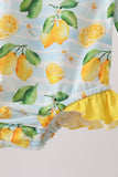 Lemon print ruffle rashguard - Aaria Tees Aaria Tees