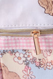 Pink puppy embroidery backpack Aaria Tees