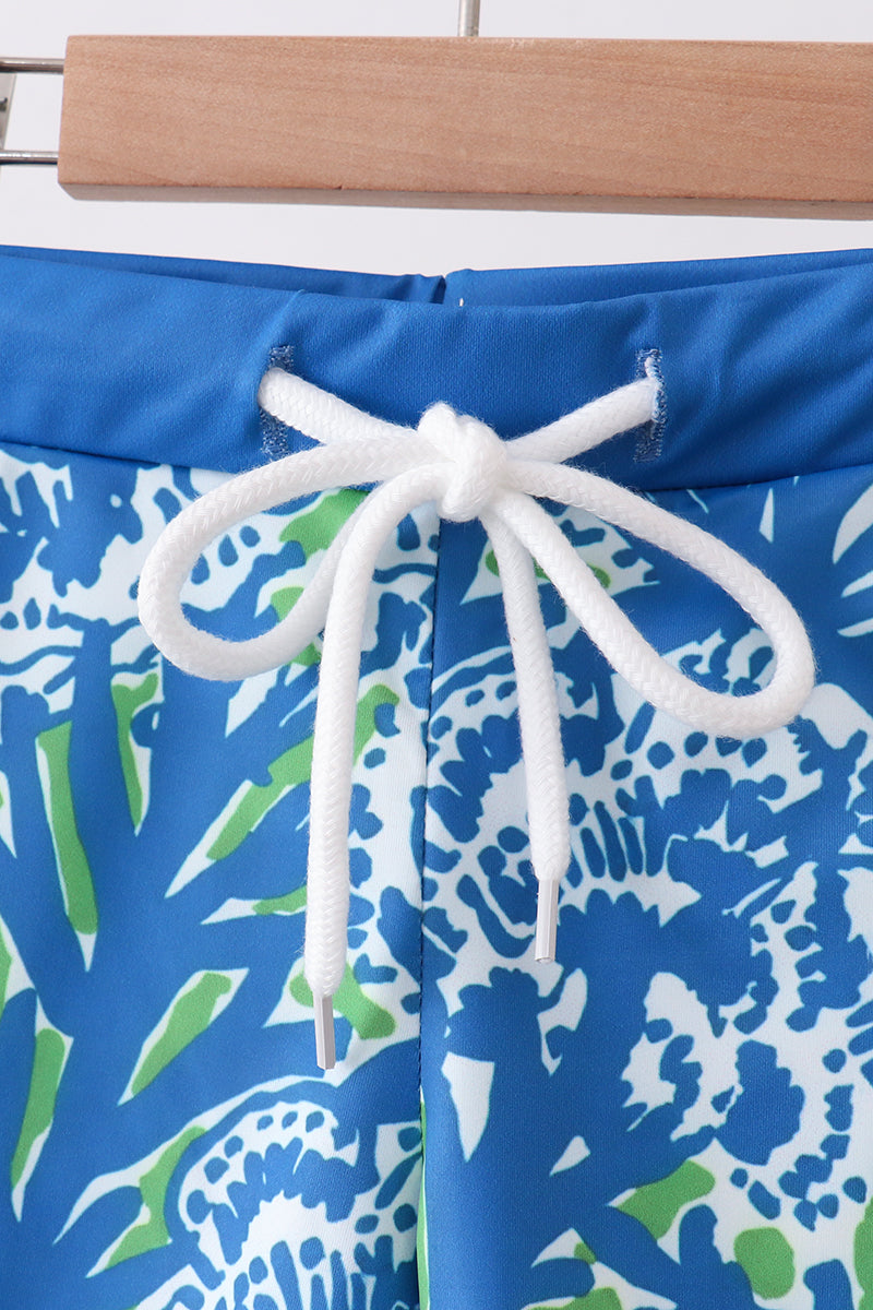 Ocean garden splash swim trunks - Aaria Tees Aaria Tees