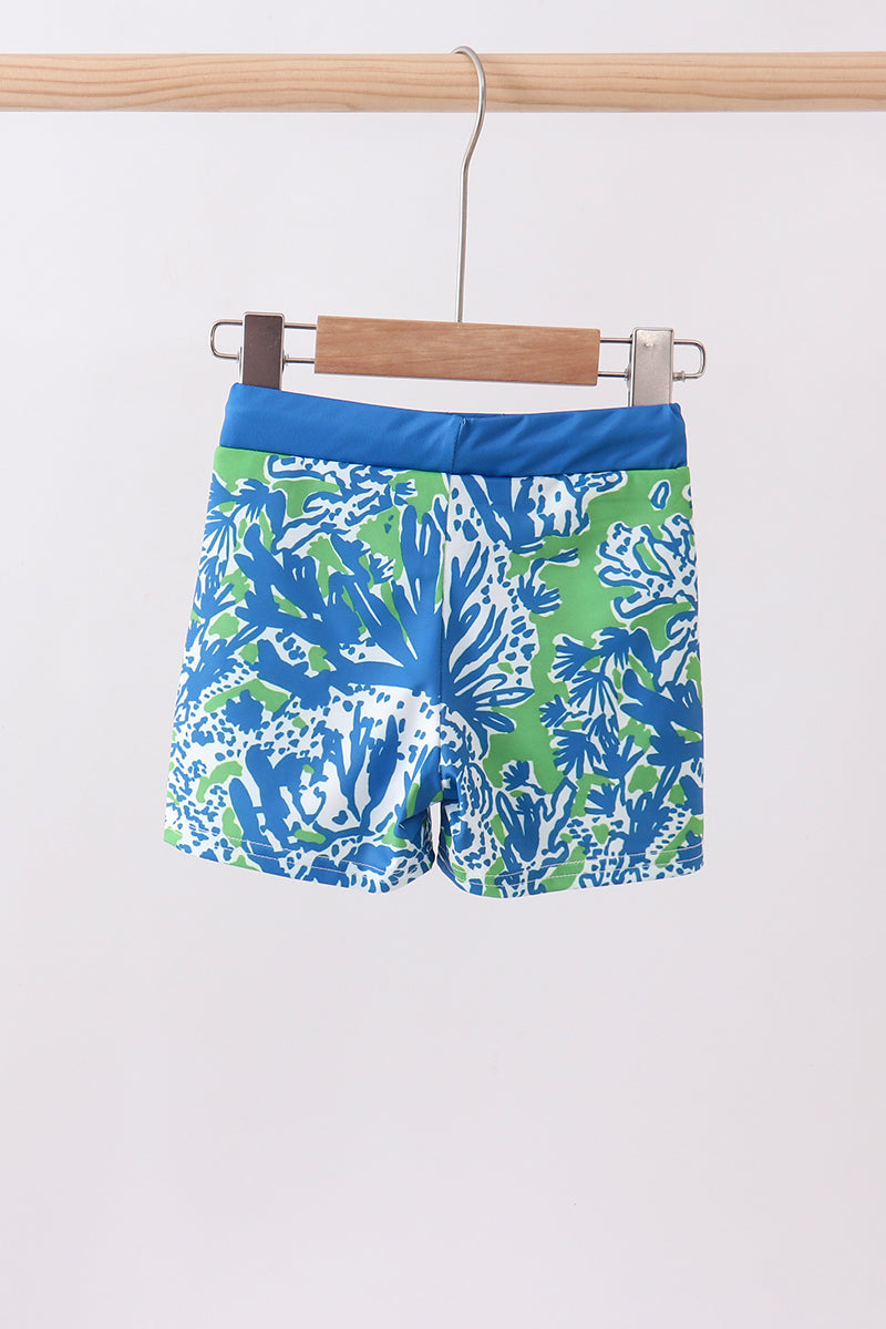 Ocean garden splash swim trunks - Aaria Tees Aaria Tees