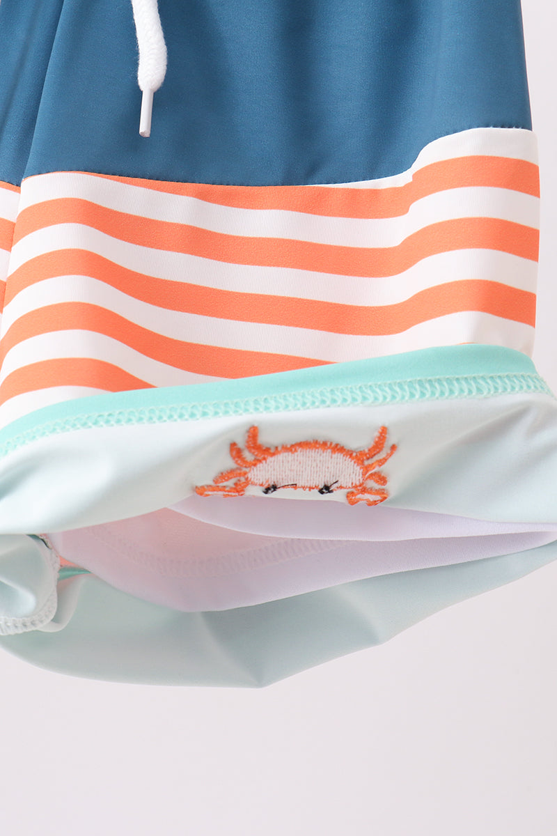 Crab embroidery swim trunks - Aaria Tees Aaria Tees