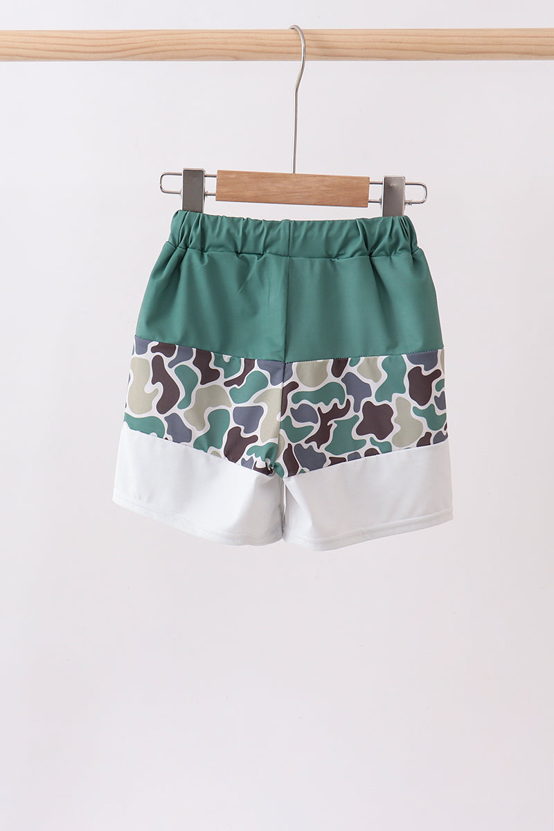 Camouflage duck embroidery swim trunks - Aaria Tees Aaria Tees
