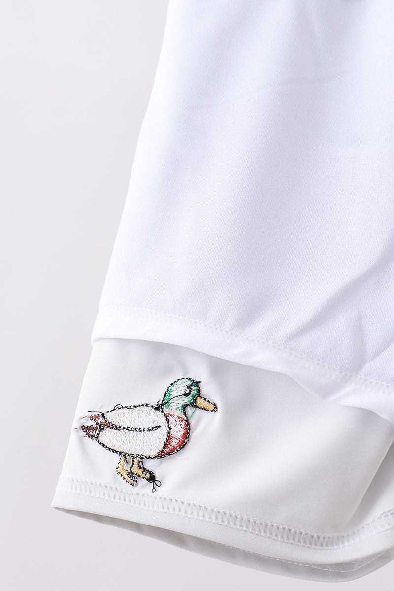 Camouflage duck embroidery swim trunks - Aaria Tees Aaria Tees