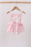 Pink bow castle ruffle bubble - Aaria Tees Aaria Tees
