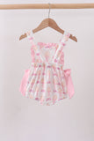 Pink bow castle ruffle bubble - Aaria Tees Aaria Tees