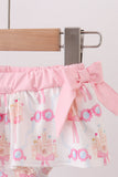 Pink bow castle ruffle 2pc swimsuit - Aaria Tees Aaria Tees